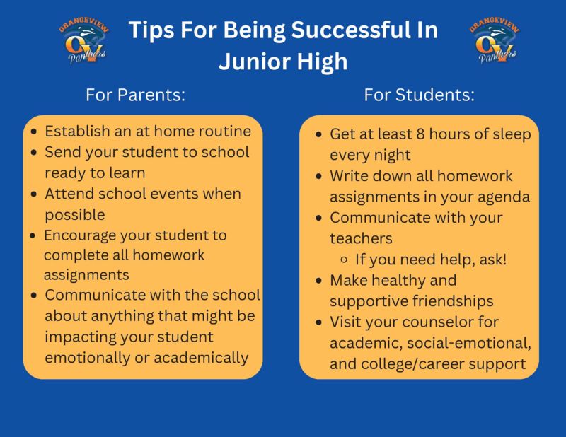 Tips to being successful in junior high Page 1